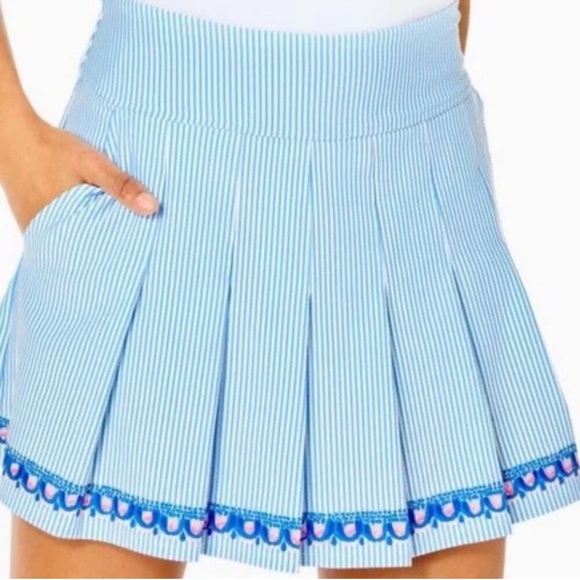 Jupe Activewear Lilly Priska Jupe Courte Femme Lilly Pulitzer Priska 2 - Blanche, Luxueuse, UPF 50 - Neuve Avec étiquettes - Taille 2 Jupe Tennis